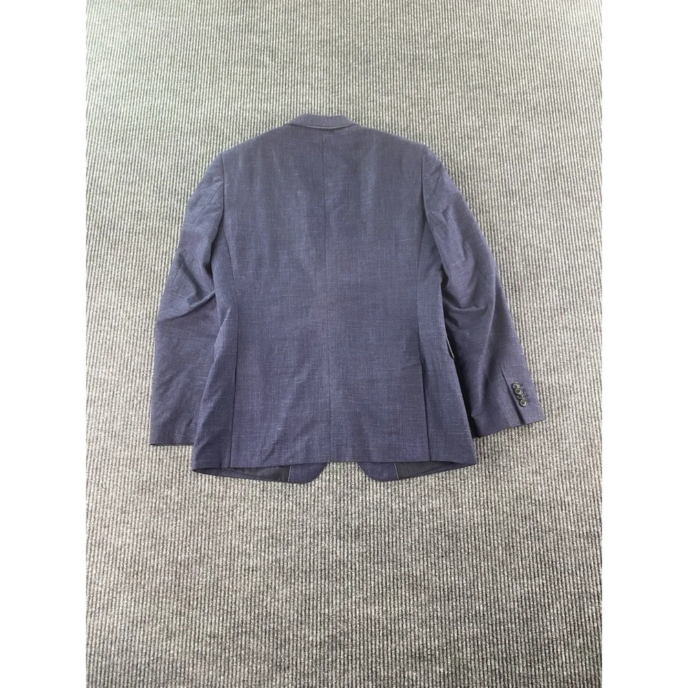 Banana Republic Sport Coat 40 R Bue Wool Silk Linen Summer Vitali Barberis Italy